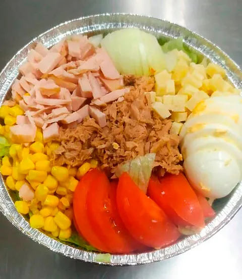 Patatas Asadas Nevada ensalada